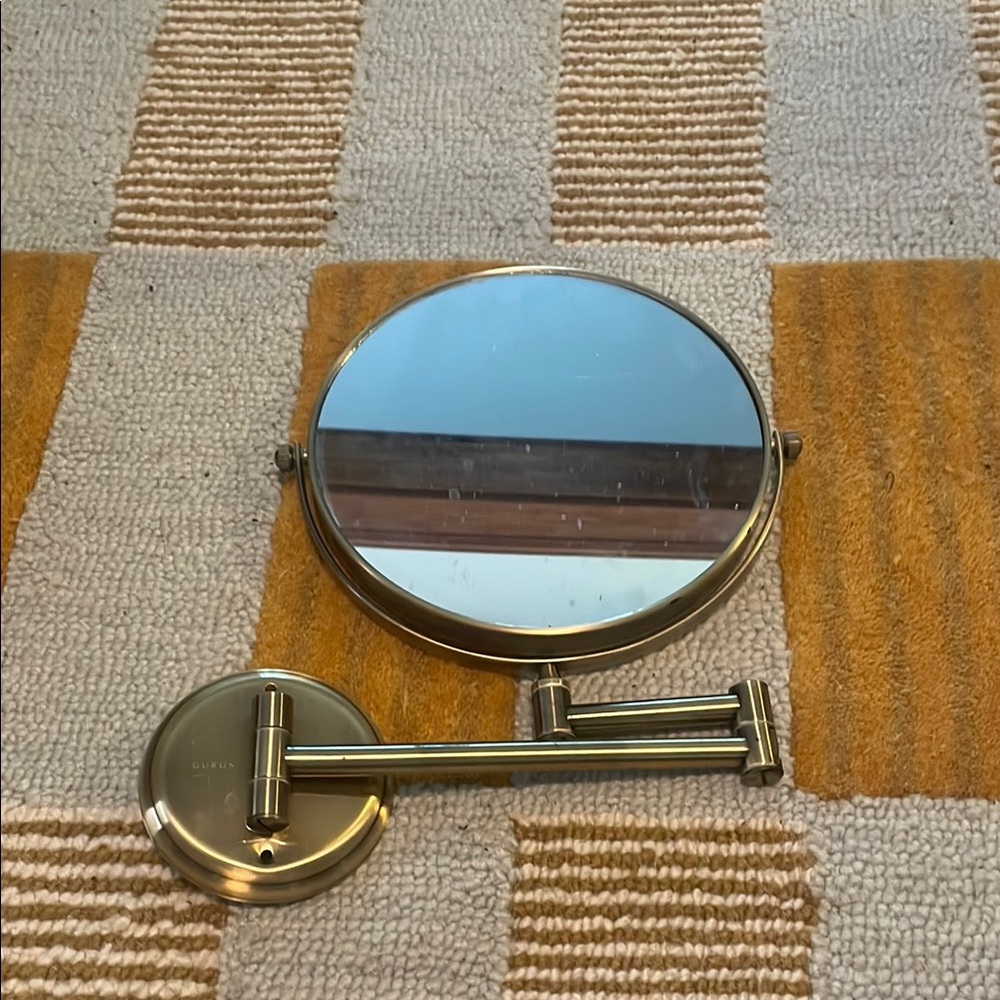 Gold Wall-Mounted Mirror